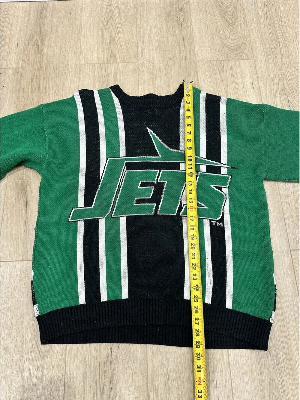 Vintage New Jersey Jets Sweater Mens Large Multicolor Football NFL